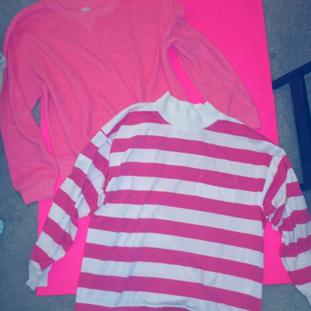 Pink Winter Sleeve Shirts